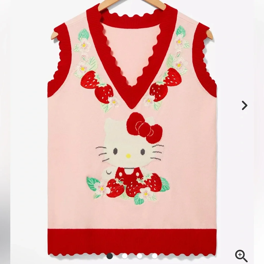 NWOT Sanrio Hello Kitty Strawberry Floral
Women's Vest - BoxLunch Exclusive - Picture 1 of 12